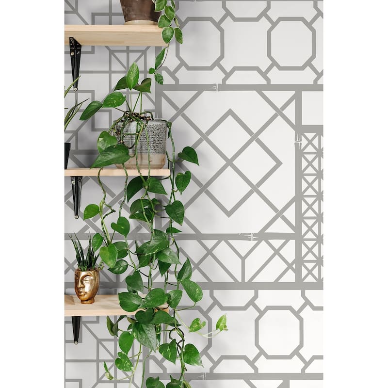 NextWall Garden Trellis Peel and Stick Wallpaper