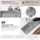 preview thumbnail 25 of 29, Versa36 Undermount 36" Double-bowl Workstation Kitchen Sink - 36" x 19" x 10"