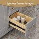 preview thumbnail 62 of 143, Modern Bathroom Vanity with Sink & Faucet Storage Cabinet Set
