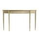 preview thumbnail 3 of 5, Chester 54 in. W Demilune Wood Traditional Console Table