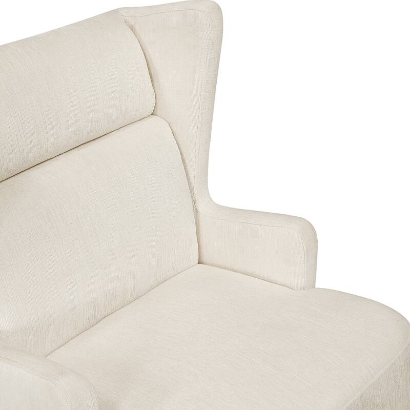 Oakhill 27.5" Chenille Accent Chair - Espresso Finish Solid Wood Legs