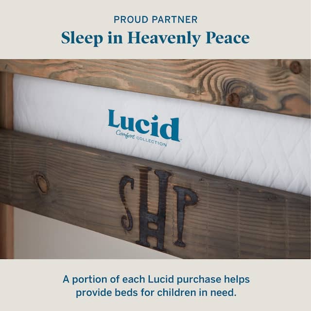 LUCID Comfort Collection 10-in. Gel and Aloe Vera Hybrid Mattress