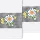 Authentic Hotel and Spa 100% Turkish Cotton Daisy 2PC Embellished Hand Towel Set