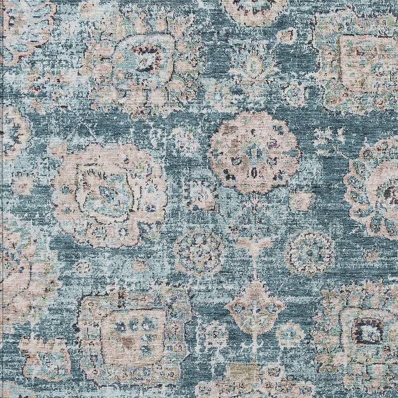 HomeRoots Floral Transitional Rectangle Outdoor Rug