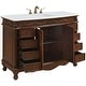 preview thumbnail 7 of 9, Elegant Lighting VF-1039-VW Bordeaux 48" Free Standing Single Basin