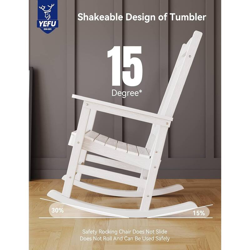 WINSOON All Weather Outdoor Rocking Chair