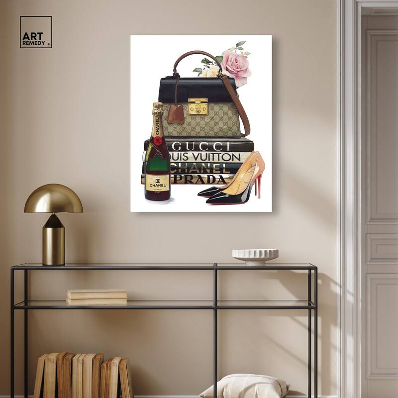 Let's Go Out Tonight Canvas by Art Remedy, Gallery Wrapped