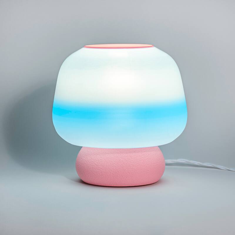 Mushroom 10" Dimmable LED Table Lamp, 3D Printed PLA, By JONATHAN Y