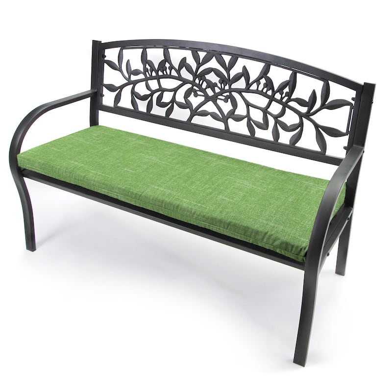 48" x 18" Outdoor Bench Cushion with Ties - 18'' L x 48'' W x 3.5'' H
