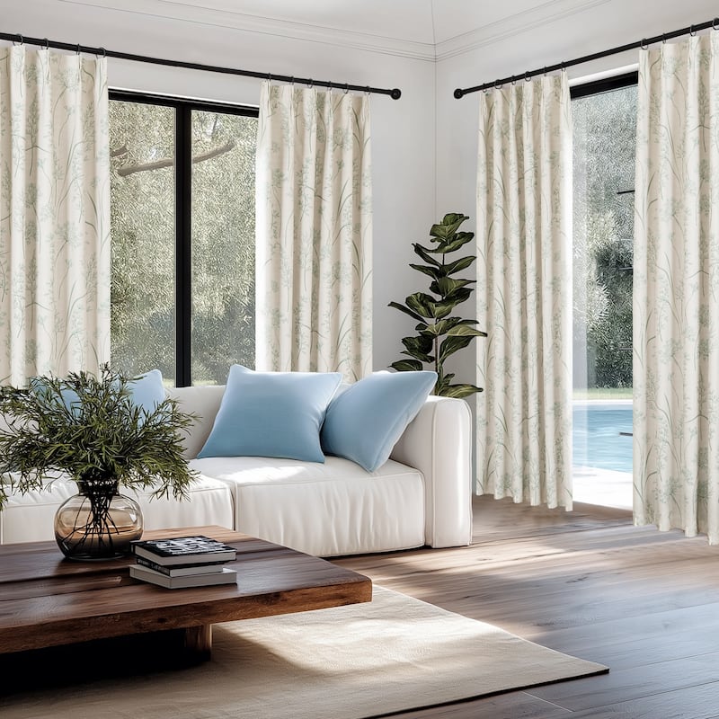Deconovo Recycled Pinch Pleat Blackout Curtains for Bedroom 2 Panels