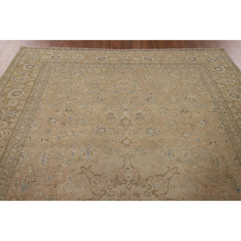 Najafabad Persian Vintage Rug Handmade Wool Carpet - 7'5"x 10'5"