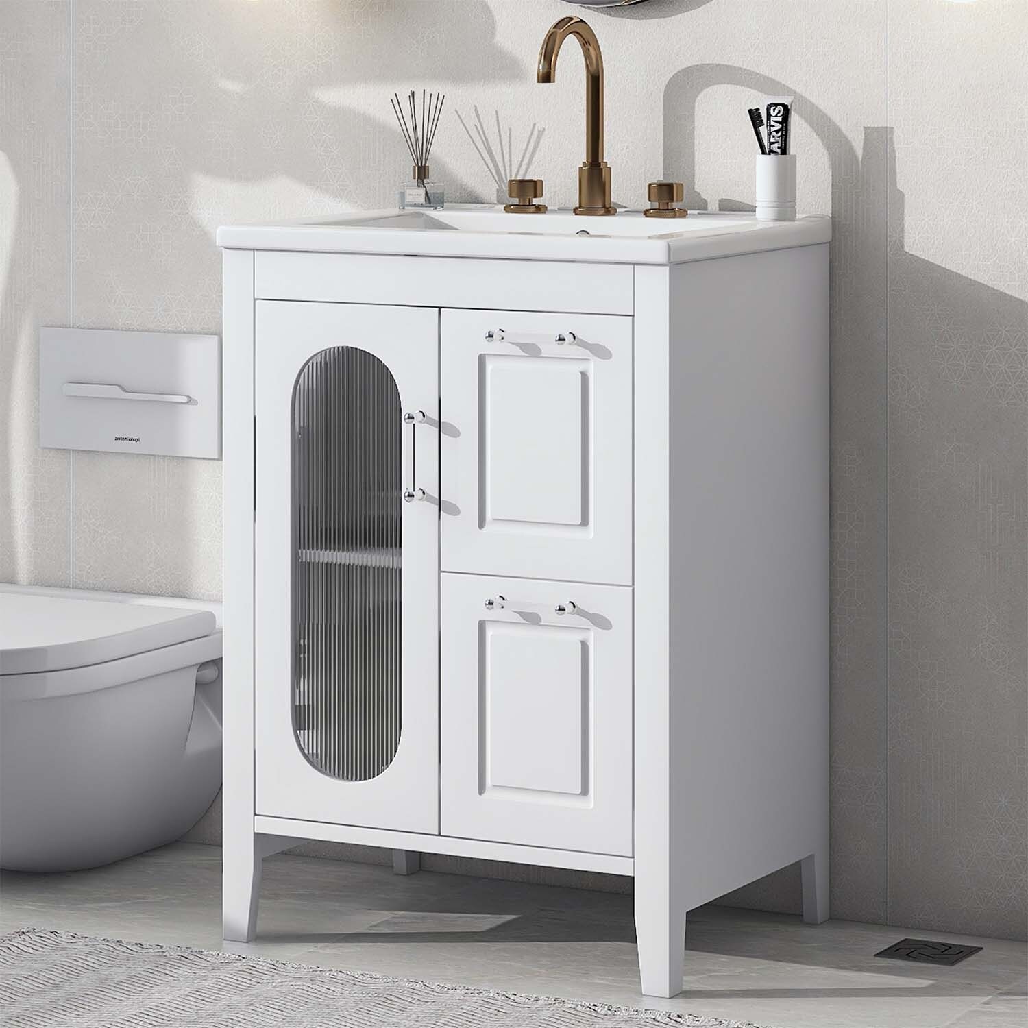 24" Bathroom Vanity with Sink