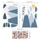 preview thumbnail 5 of 5, Blue Mountains and Dalmatian Dots Nursery Kids Room Wall Stickers Decorations Decals DIY