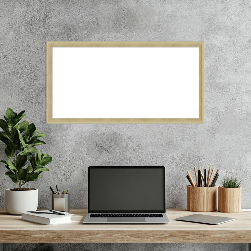 Amanti Art Lucie Black Framed Dry Erase Magnetic Board