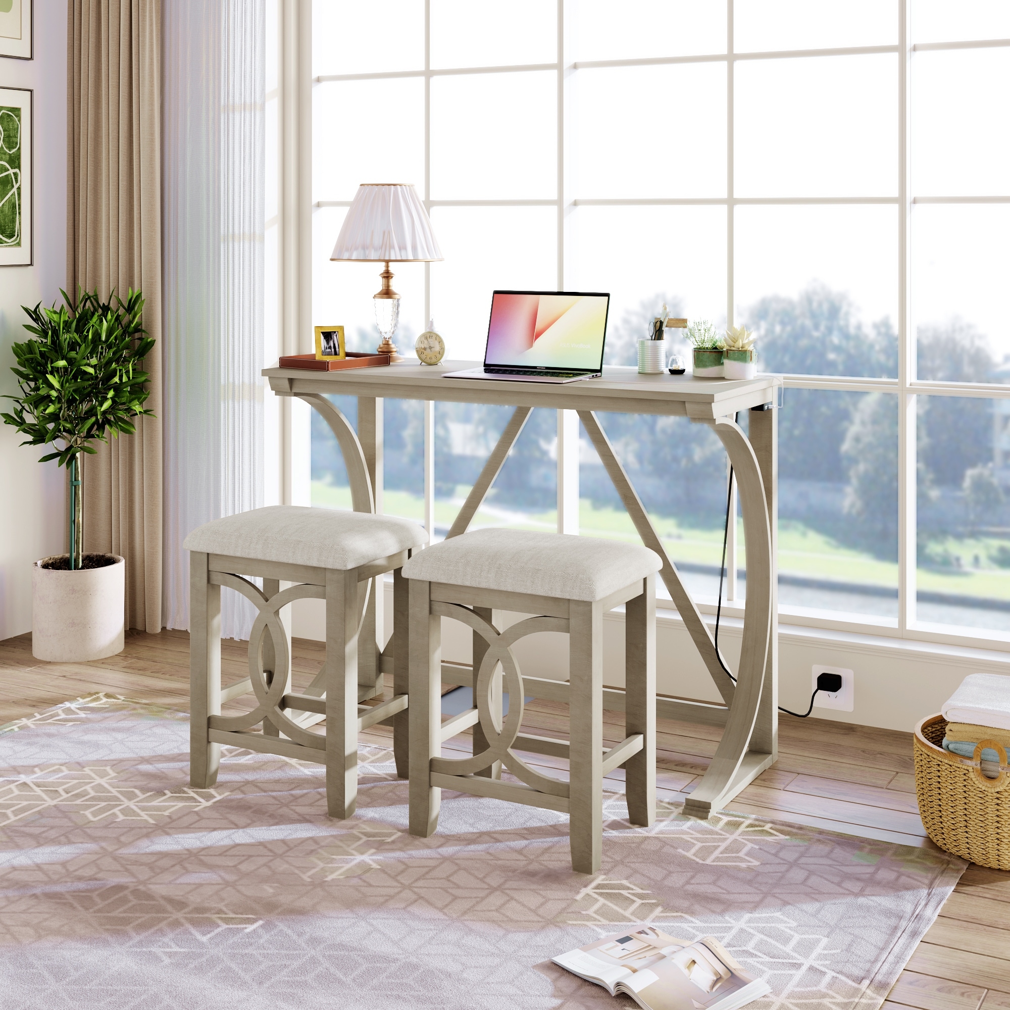 2 people shop dining set
