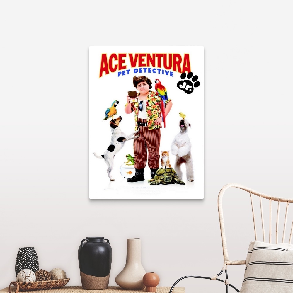 Ace Ventura Pet Detective Movie Poster Danish