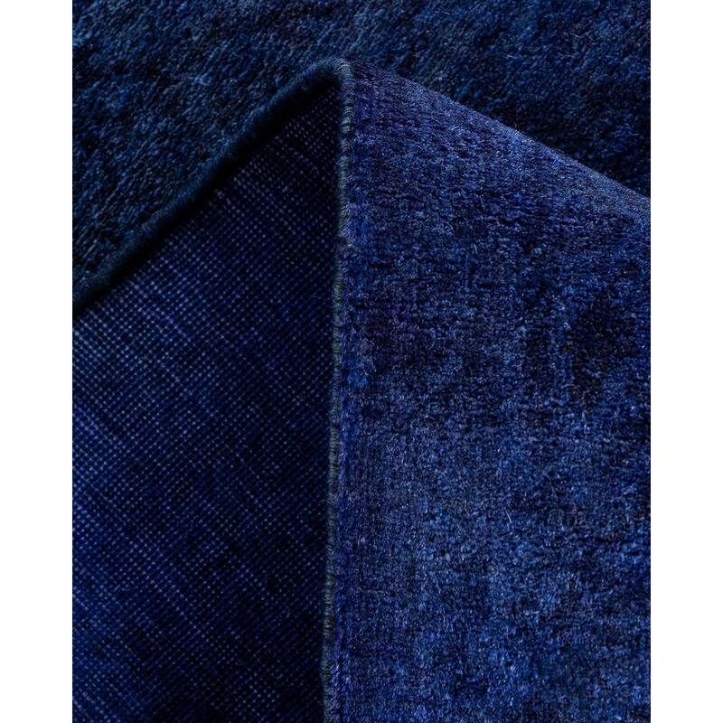 Contemporary Overdyed Wool Hand Knotted Runner - 2' 7" x 11' 7"