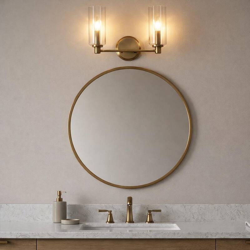 Zana Elegant Double-Light Wall Sconce with Modern Flair