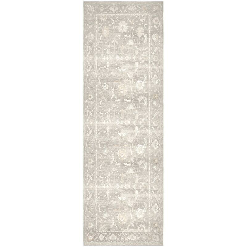 Nourison Vintage Washables Indoor only Persian Area Rug - 2' x 6' - Grey