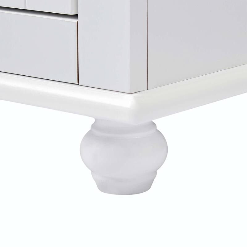 Tall Storage Cabinet with Two Drawers