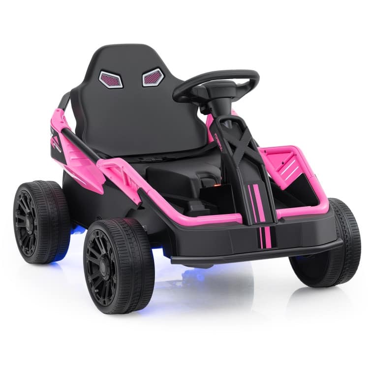 12V Ride on Car Electric UTV with Remote and Music for Big Kids - Pink