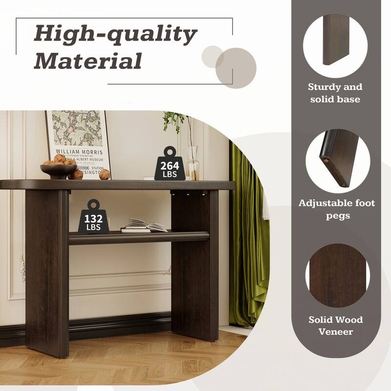 Elegant Minimalist Console Table(Espresso)