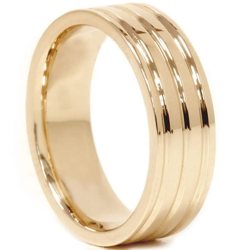 Polished Wedding Ring Yellow Gold