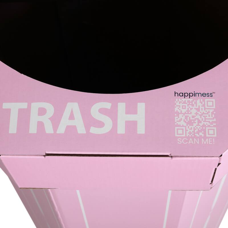 25-Gallon Disposable Cardboard Event Trash Can and Recycling Bin (Set of 2)