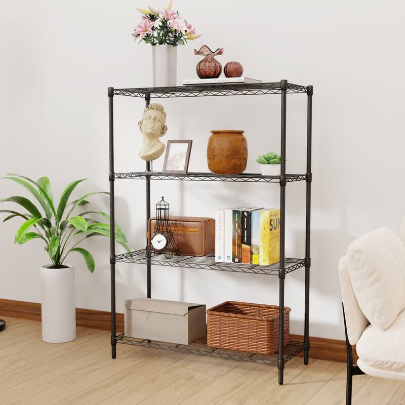 Ferris 4-Tier Adjustable NSF 54" Tall Wire Shelving Rack by Furniture of America