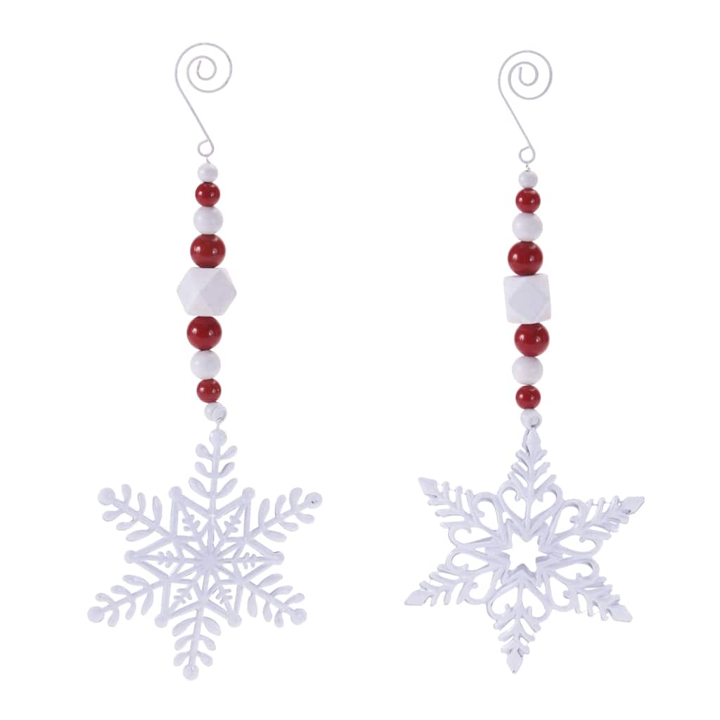 Snowflake Drop Ornaments (Set of 6)
