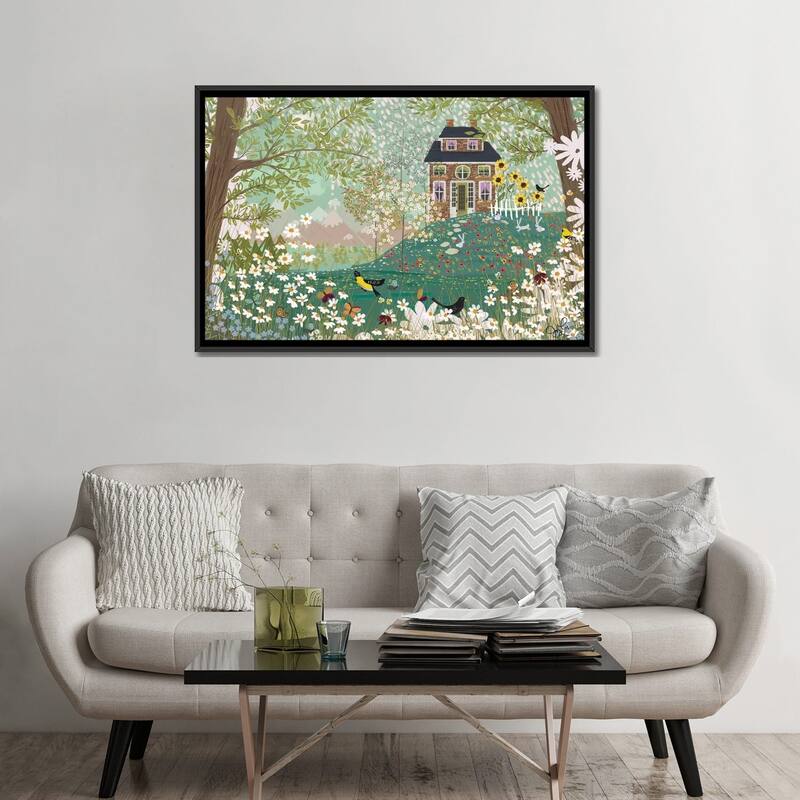iCanvas "Garden Dream" by Joy Laforme Framed Canvas Print