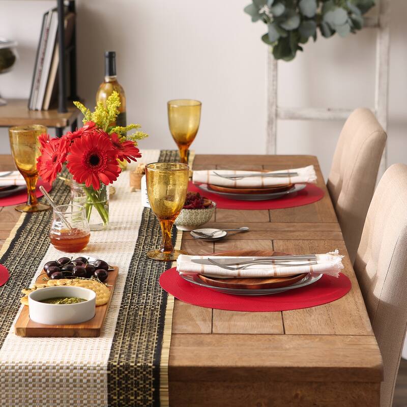 Design Imports Silver Doubleframe Kitchen Placemat Set (Set of 6)