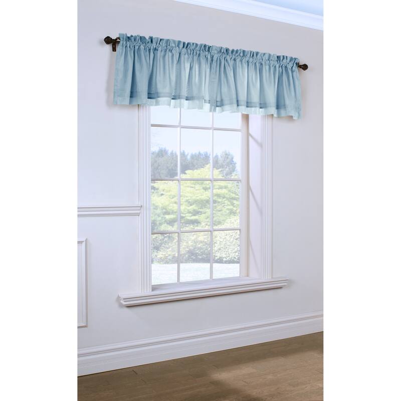ThermaVoile Rhapsody Lined Rod Pocket Tailored Tiers and Valance
