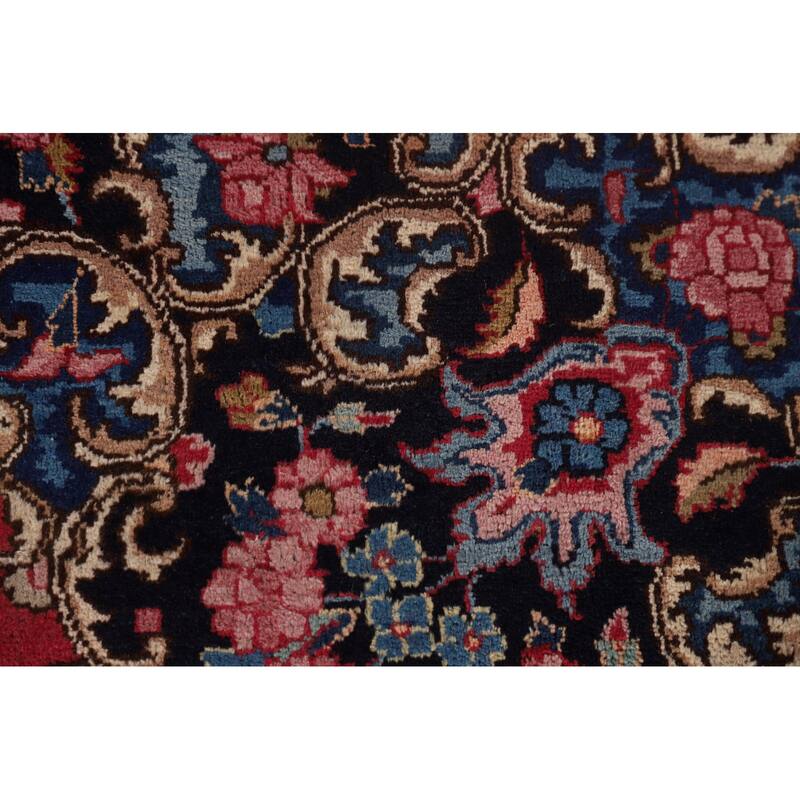 Mashad Persian Vintage Area Rug Handmade Wool Carpet - 8'6"x 11'6"