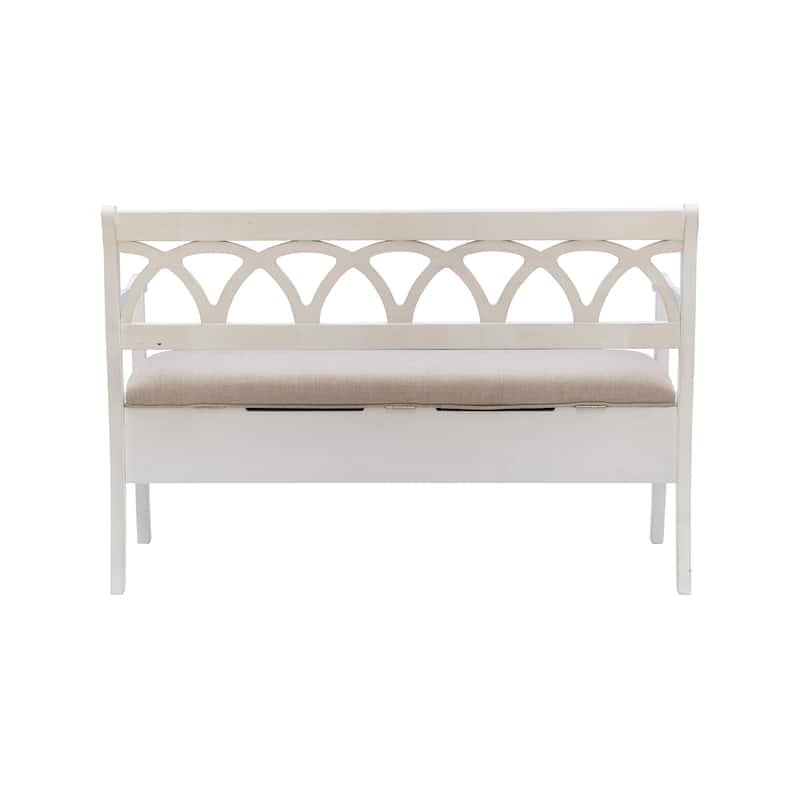 Linon Elliana Flip Top Entryway Storage Bench