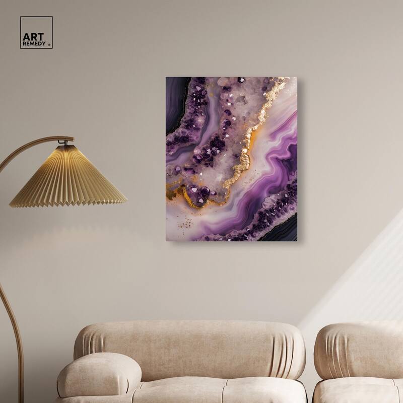 Amethystine Dream I Canvas by Art Remedy, Gallery Wrapped
