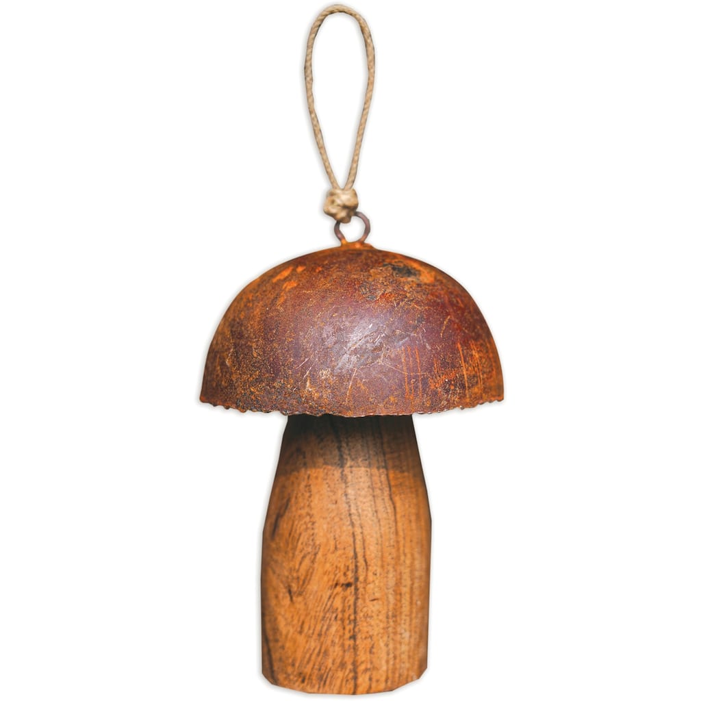 Rustic Mushroom Ornament 3.5" -Set of 2