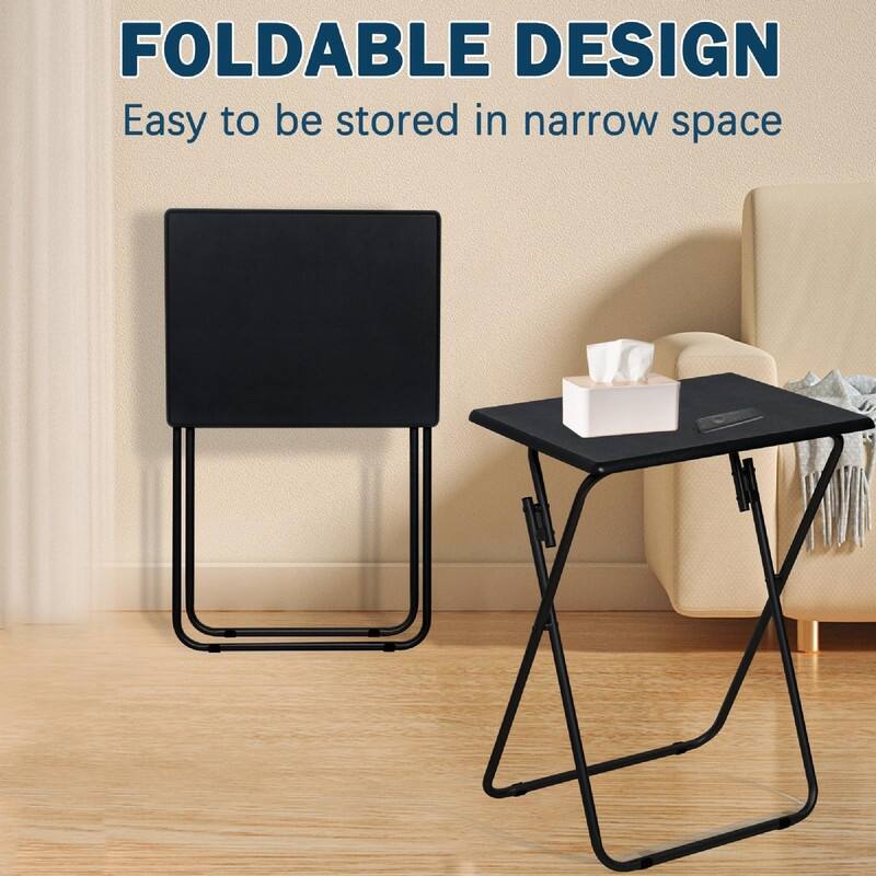 TV Tray Table - 19.3"D x 15.4"W x 26"H