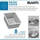preview thumbnail 6 of 8, Ruvati 12-inch Undermount Bar Prep Kitchen Sink 16 Gauge Stainless Steel Single Bowl - RVM5912 - Silver - 12" x 17-3/4"