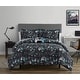 preview thumbnail 1 of 4, ALEX + BELLA Next Level Dark Grey/Blue Microfiber Comforter Set