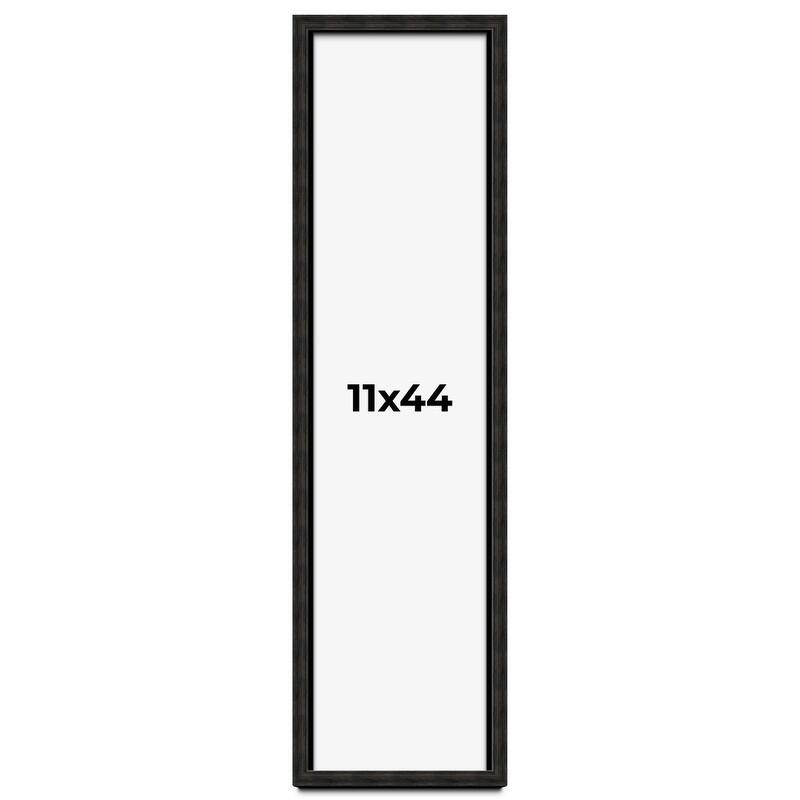 11x44 Shadow Box Black Rustic Barnwood Display Frame | 1.125 Inch