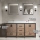 preview thumbnail 7 of 23, Ziva 72 in W x 22 in D White Double Bath Vanity, White Quartz Top, Faucet Set and 30 in Mirrors