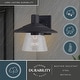 preview thumbnail 10 of 9, Vaxcel Lighting T0752 Westport 8" Tall Outdoor Wall Sconce with Clear