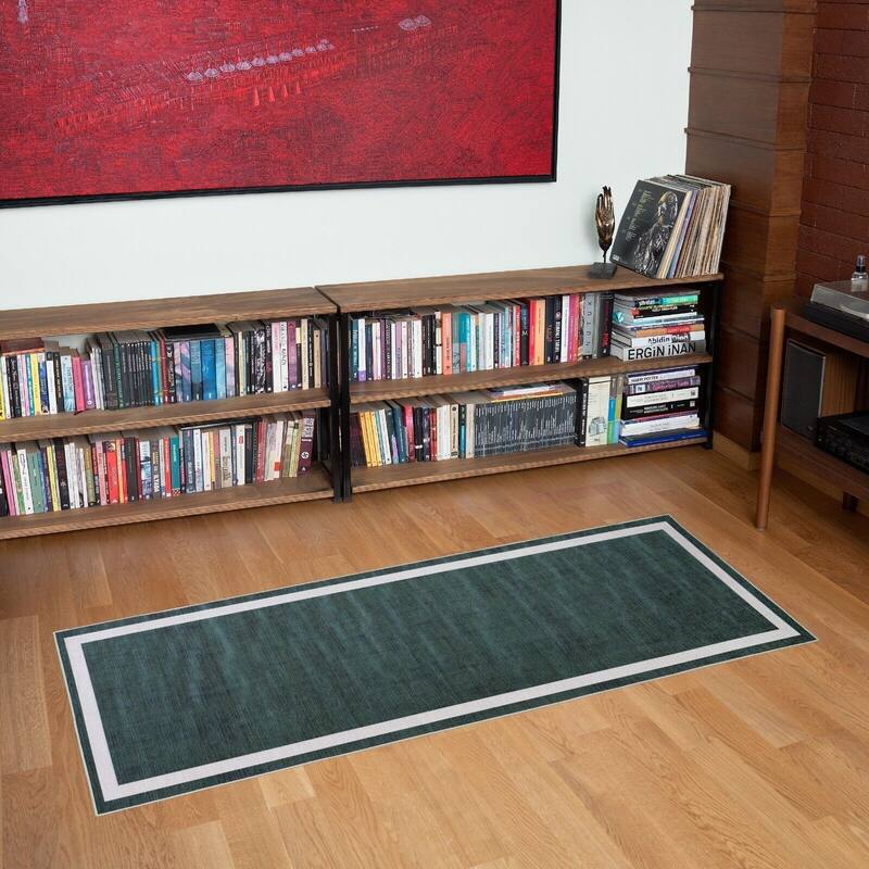 Machine Washable-Eco-Friendly Area Rug With Non-Slip Backing Everest Design
