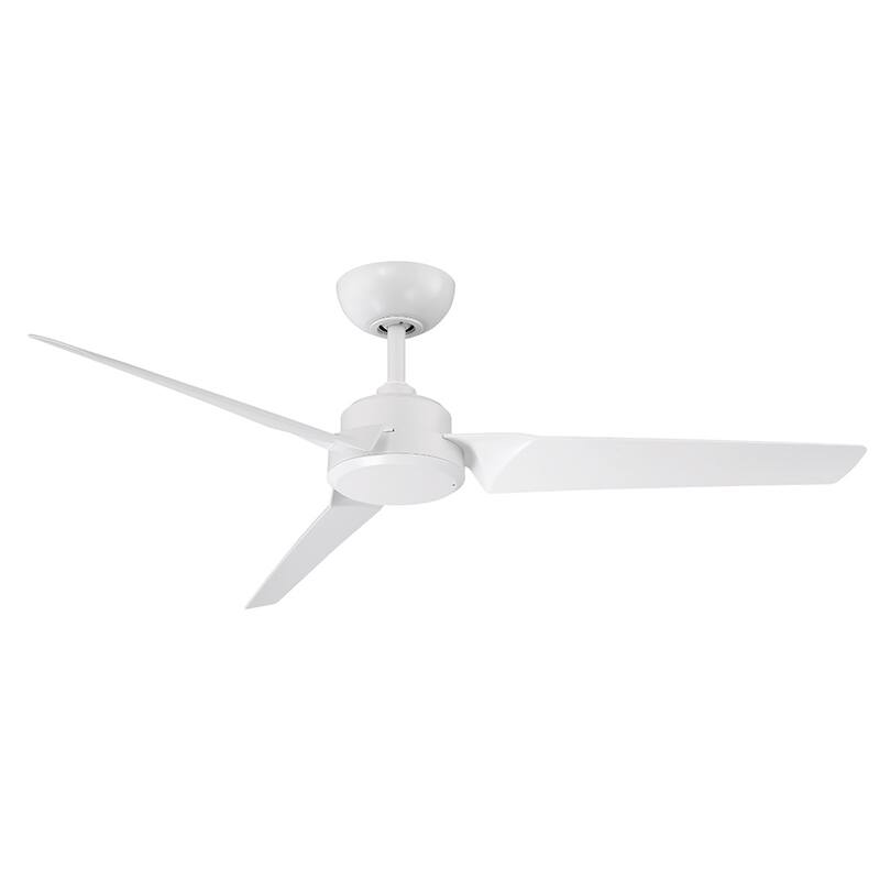 Roboto Indoor Outdoor 3-Blade Smart Ceiling Fan 52in with Remote Control - Matte White