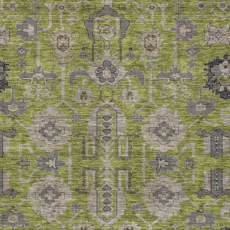 HomeRoots Oriental Traditional Rectangle Outdoor Rug