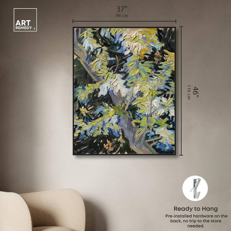 Blossoming Acacia Branches 1890 Canvas by Art Remedy