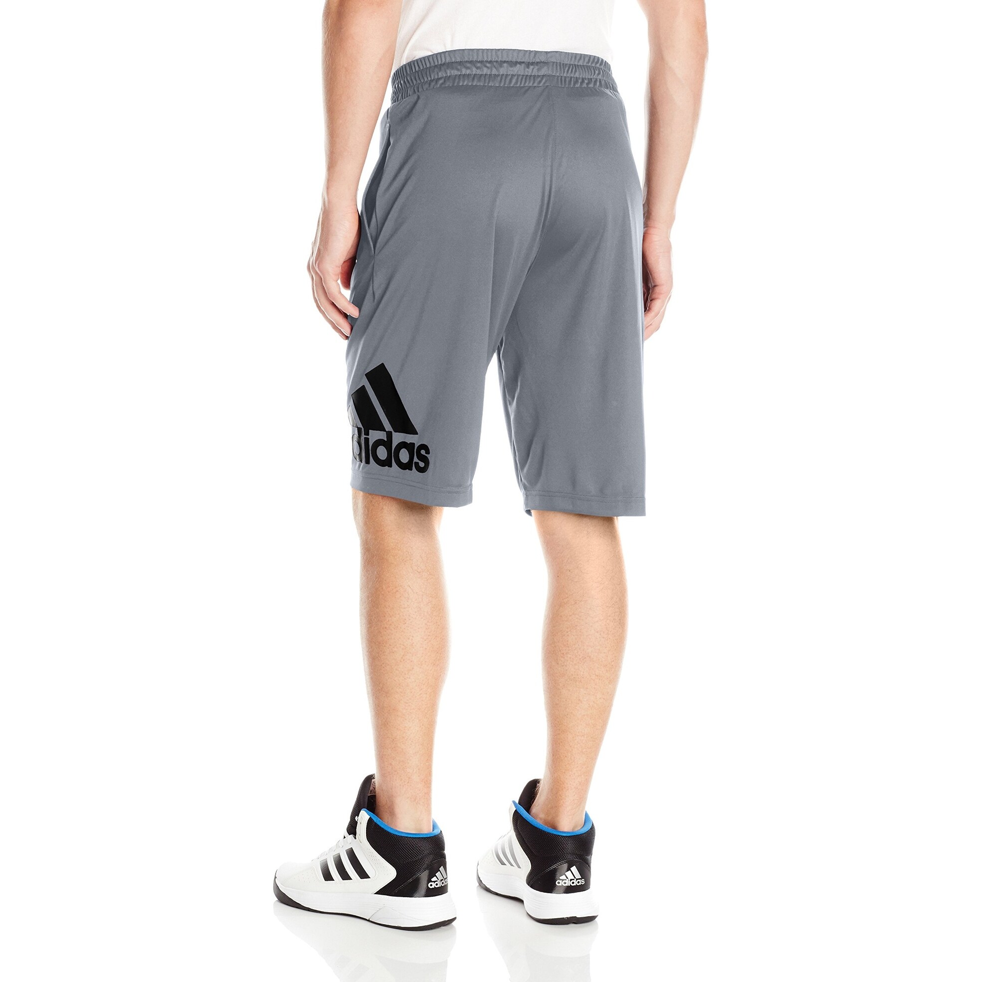 Shop Adidas Gray Mens Size Small S Pull On Drawstring Basketball