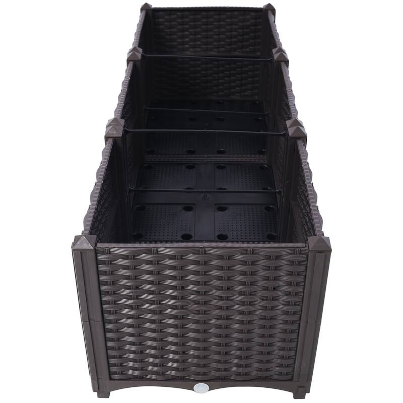 Portable Vegetable & Flower Planter Box, for Patio, Balcony, Backyard