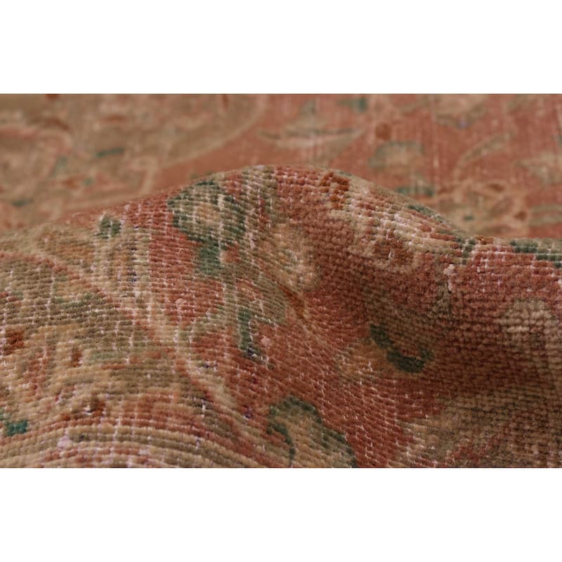 ECARPETGALLERY Hand-knotted Antalya Vintage Dark Copper Wool Rug - 9'6 x 13'2